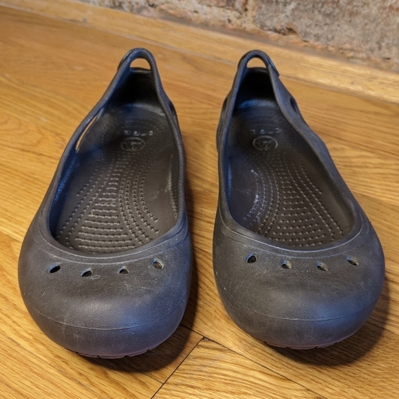 Crocs Women's Size 8 Brown Kadee Slingback Comfort Ballet Slippers - Picture 4 of 8